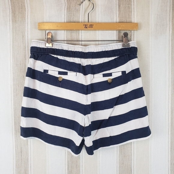 Loft Outlet Tie Front Shorts Striped Size 2 - Picture 6 of 6